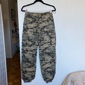 NWT slouchy camo pants from Nasty Gal